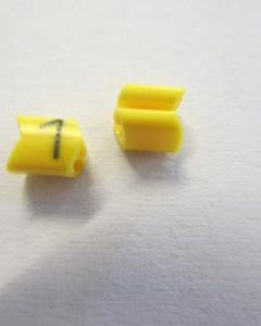 Cable noticeable clip 02-3 yellow/black 1   diameter 1.3-3.0